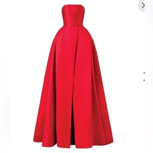 Red Strapless A-Line Full Dress by Tracy Studio sold on Wolf and Badger